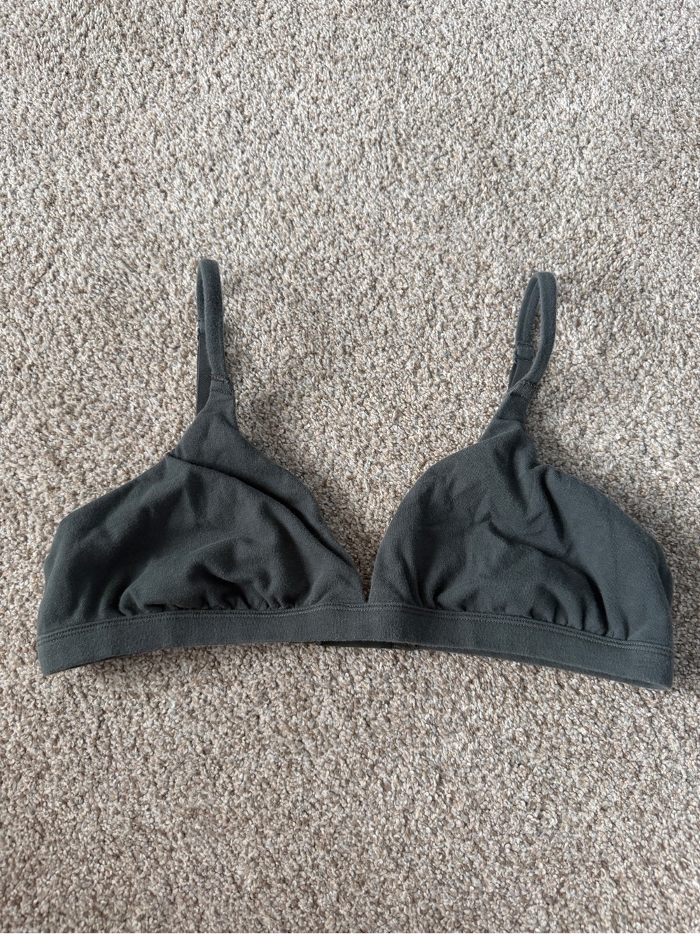 SKIMS Cotton Jersey Triangle Bralette